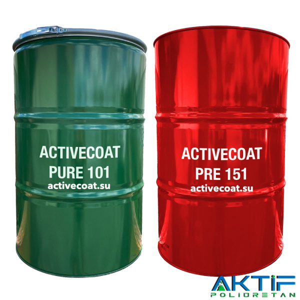 Гидроизоляционная Полимочевина двухкомпонентная ACTIVECOAT PURE 101 / 425 кг. / цвет серый