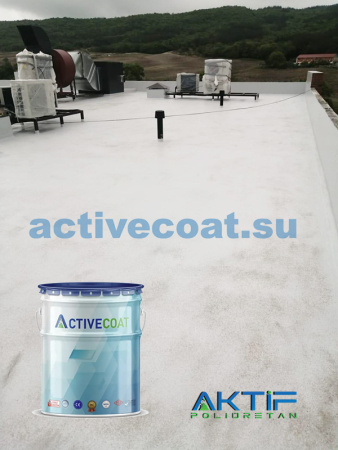 Гидроизоляция на основе МС полимеров тиксотропная с высокой вязкостью УФ-стойкая ACTIVECOAT MS HYDRO TIX / 14 кг