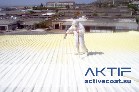 Система напыляемого ППУ пенополиуретана ACTIVEFOAM 1032/30 для плоских поверхностей и не эксплуатируемых кровель