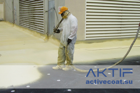 Система напыляемого ППУ пенополиуретана ACTIVEFOAM 1032/30 для плоских поверхностей и не эксплуатируемых кровель
