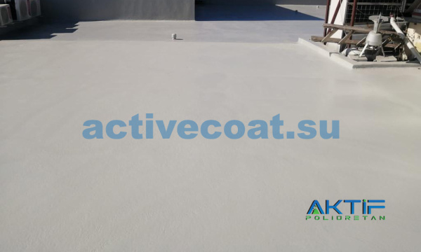 Гидроизоляция полиуретановая однокомпонентная УФ-стойкая ACTIVECOAT LM 500 / цвет белый / 25 кг