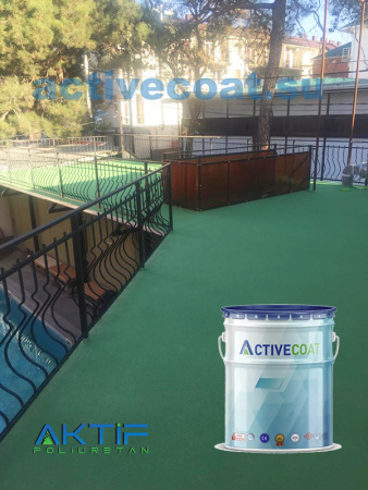 Гидроизоляция на основе МС полимеров тиксотропная с высокой вязкостью УФ-стойкая ACTIVECOAT MS HYDRO TIX / 14 кг