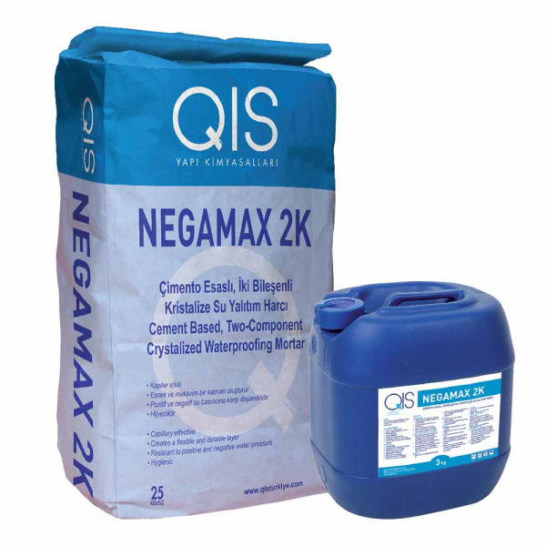 ACTIVECOAT NEGAMAX 2K – двухкомпонентный гидроизоляционный состав на основе цемента и полимерной добавки